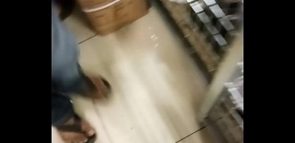  Punjabi fat ass in a shopping mall